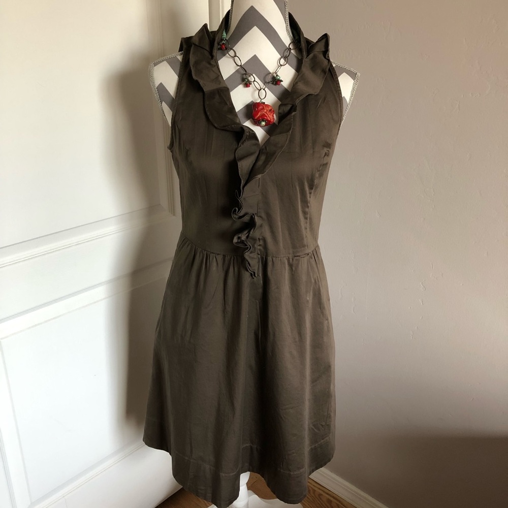 Express Sleeveless Ruffle Top Dress
